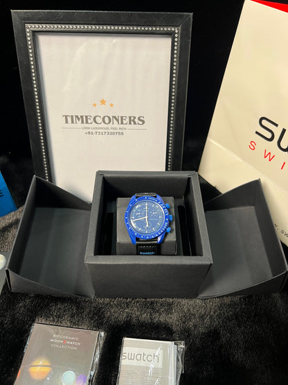 Swatch X Omega Bioceramic Moonswatch Mission To Neptune With Kit