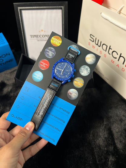 Swatch X Omega Bioceramic Moonswatch Mission To Neptune With Kit