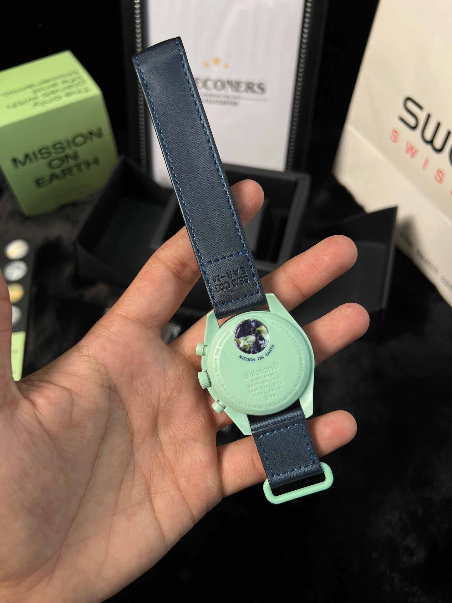 Swatch X Omega Bioceramic Moonswatch Mission To Earth With Kit