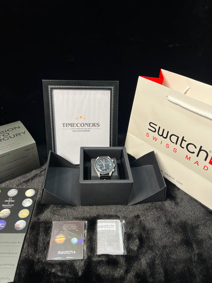 Swatch X Omega Bioceramic Moonswatch Mission To The Moon Black With Kit