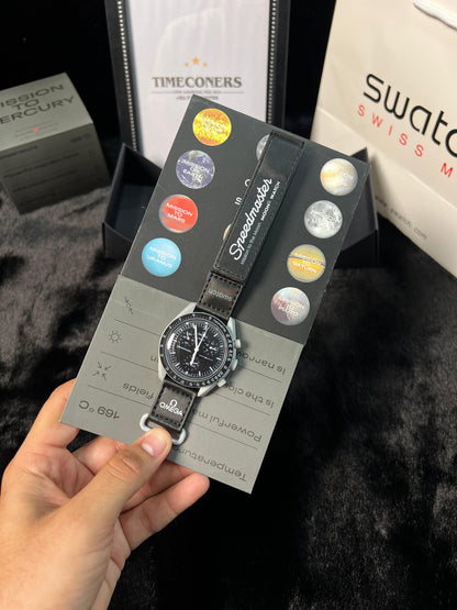 Swatch X Omega Bioceramic Moonswatch Mission To The Moon Black With Kit