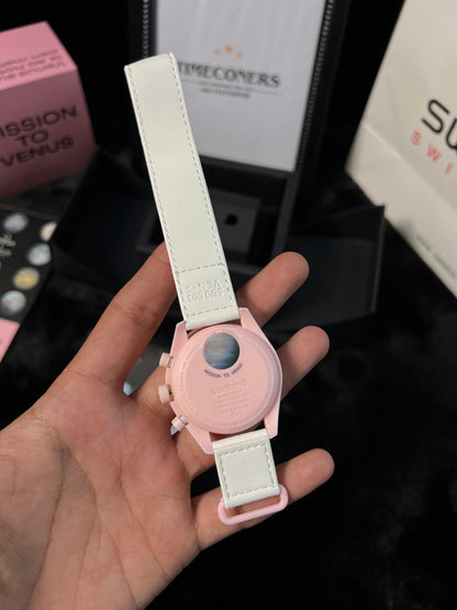 Swatch X Omega Bioceramic Moonswatch Mission To The Moon Venus With Kit