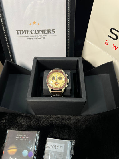 Swatch X Omega Bioceramic Moonswatch Mission To Saturn With kit