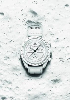 Swatch X Omega Bioceramic Moonswatch Mission To The Moon White With Kit