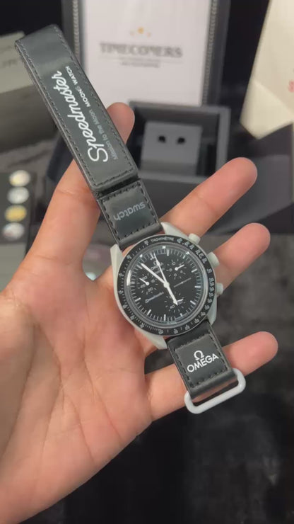 Swatch X Omega Bioceramic Moonswatch Mission To The Moon Black With Kit
