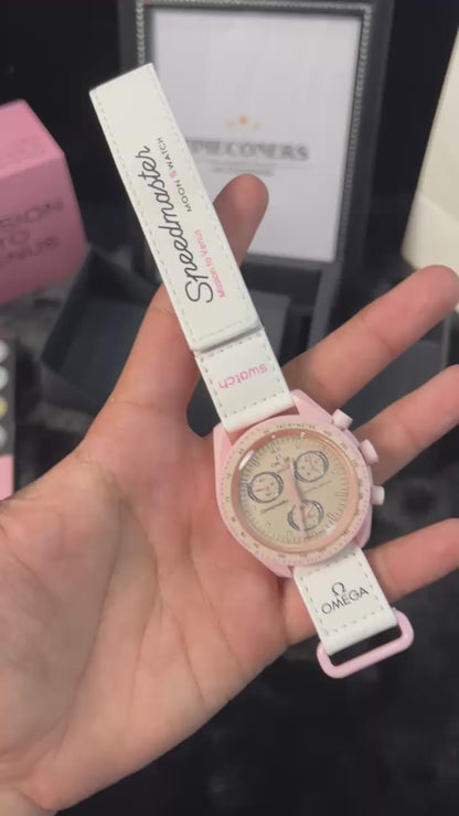 Swatch X Omega Bioceramic Moonswatch Mission To The Moon Venus With Kit